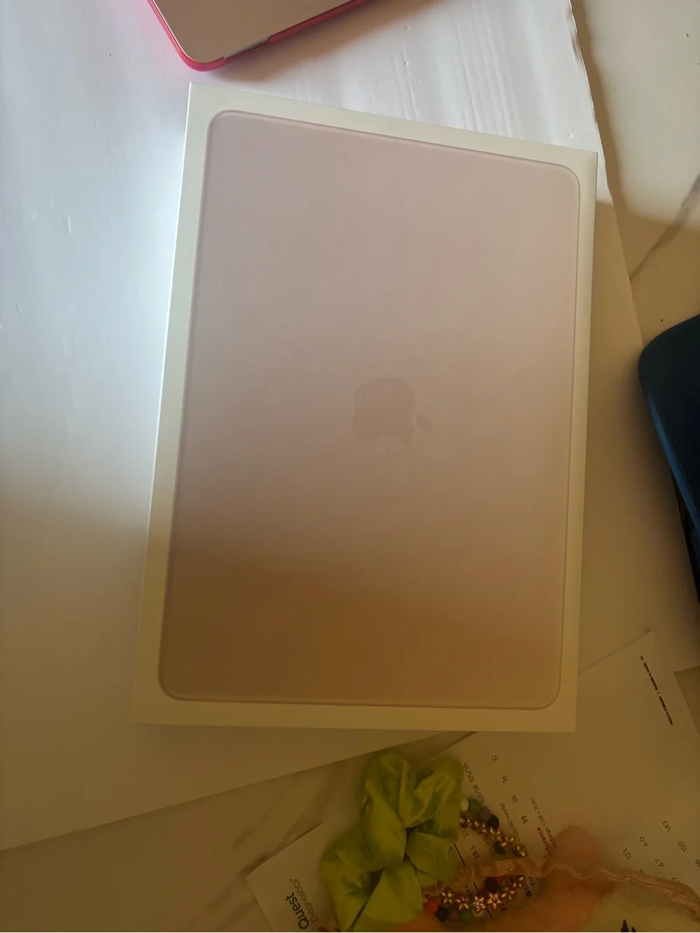 Apple Macbook Neo Laptop 13 inch  with Bright Pink Silicone Keyboard Cover
